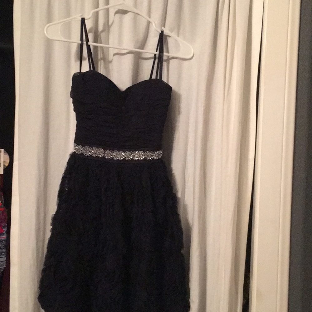 Navy blue hoco/ prom dress